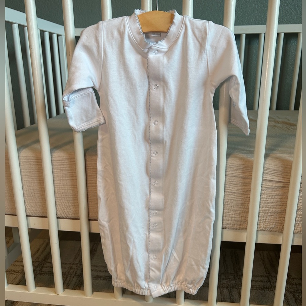 Kissy Kissy White and Blue Baby Sleep Gown